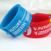 Childrens silicone pop ring Adult universal bracelet custom jelly color student watch pat ring pop ring
