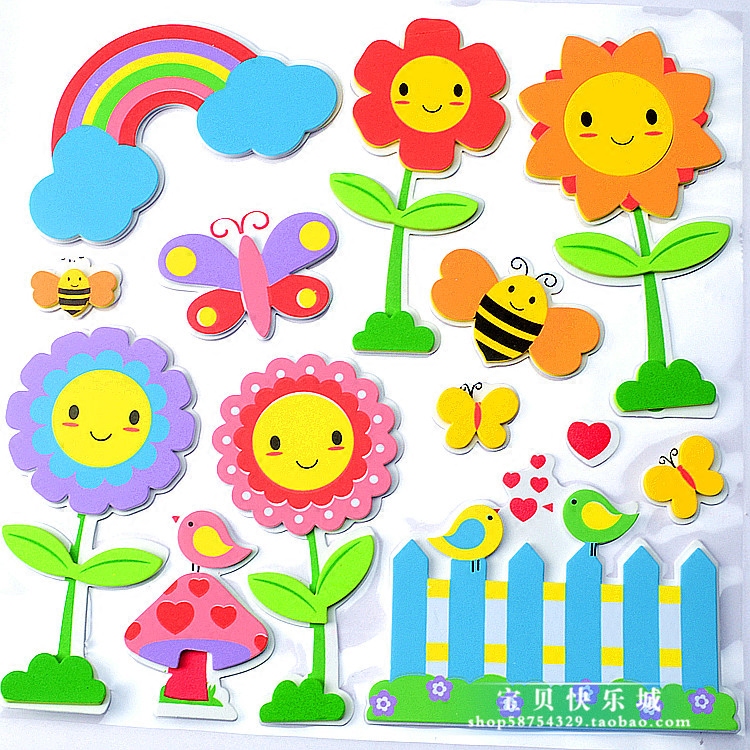 Primary School Classroom Arrangement Material Blackboard Newspaper Decoration Children's Room 3D Thickened Three-dimensional Wall Adhered to Theme Wall