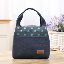 Simple lunch insulated lunch bag Korean aluminum foil thick waterproof lunch box bag Oxford cloth small hand double bag