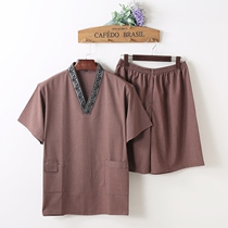 Japanese nano cotton sweat steamed clothing bathrobe mens and womens large size sauna clothing bath clothing high-grade sweat clothing massage clothing