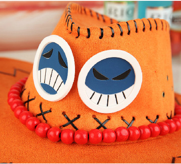 海贼王同款艾斯帽子大檐遮阳帽男女通用潮流时尚cosplay动漫周边